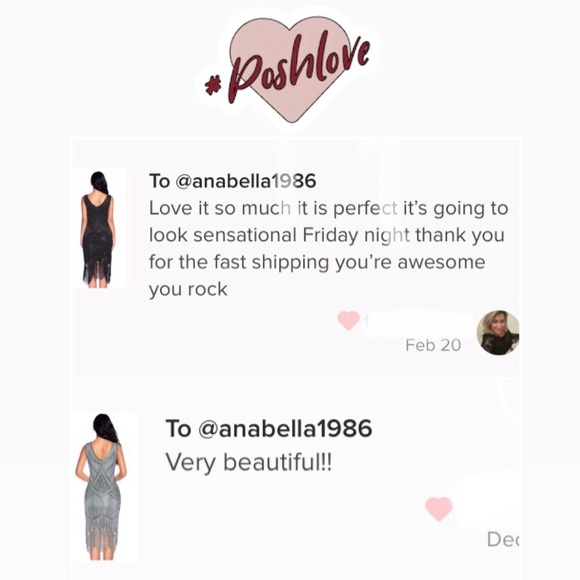 5 ⭐️ Rated Sequin Flapper Dress - Burgundy - Picture 5 of 7